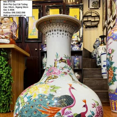 Bình họa tiết Phú Quý Cát Tường